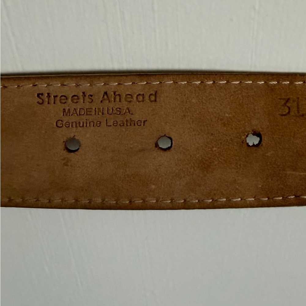 Streets Ahead Braided Tan Leather Belt - Picture 3 of 10